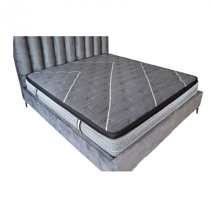 Saltea ortopedica Wolke Pocket Spring Latex 180x200x25 cm, cu arcuri individuale, latex de 2 cm si spuma confort 2 cm, fermitate medie [5]