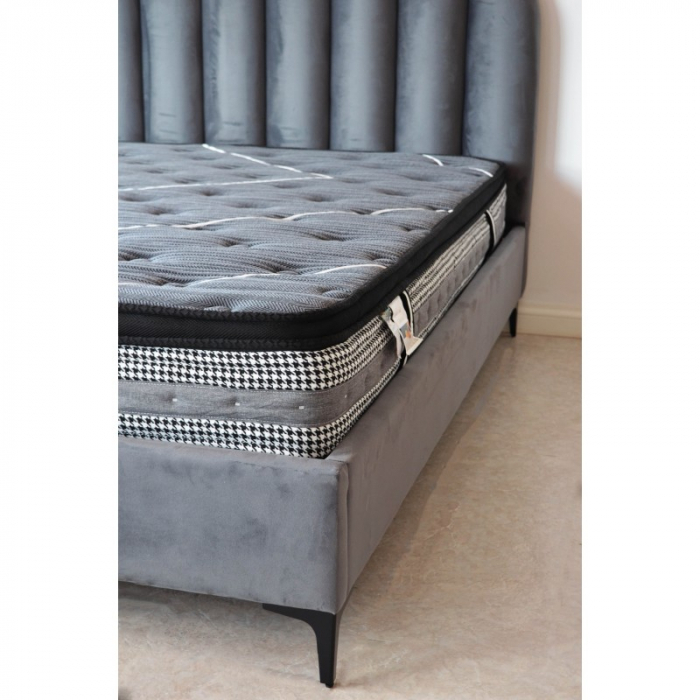 Saltea ortopedica Wolke Pocket Spring Latex 180x200x25 cm, cu arcuri individuale, latex de 2 cm si spuma confort 2 cm, fermitate medie [4]