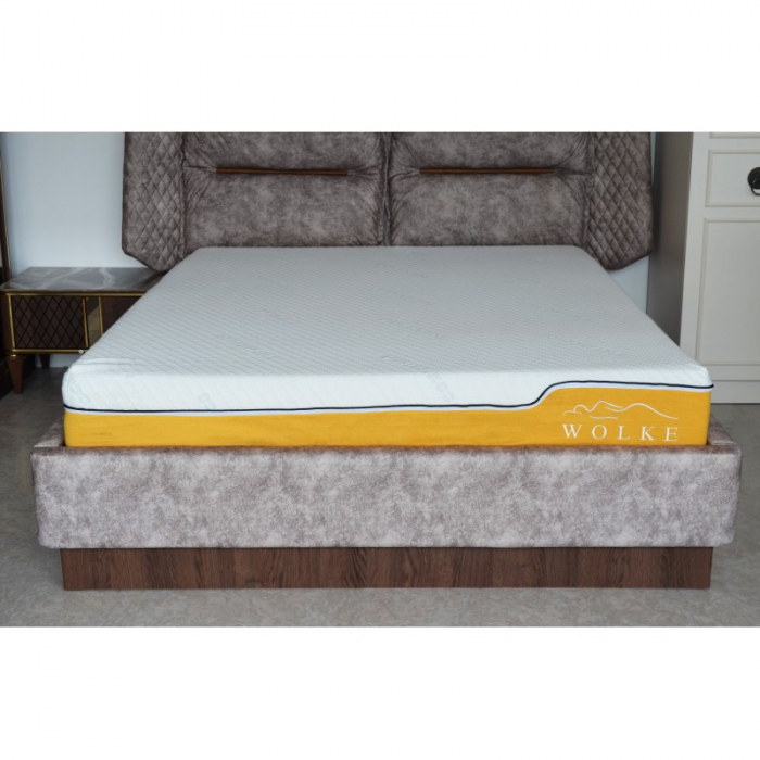 Saltea ortopedica Wolke Memory Cooling Gel AirFresh, 160x200x23 cm, spuma poliuretanica cu memorie, hipoalergenica, antibacterian, fermitate medie [6]