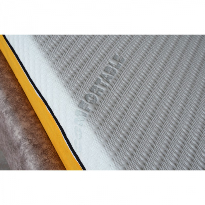 Saltea ortopedica Wolke Memory Cooling Gel AirFresh, 160x200x23 cm, spuma poliuretanica cu memorie, hipoalergenica, antibacterian, fermitate medie [10]