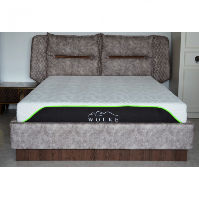 Saltea ortopedica Wolke Memory Active Cooling Gel, 160x200x25cm, cu spuma poliuretanica cu memorie, hipoalergenica, antibacterian, fermitate medie [2]