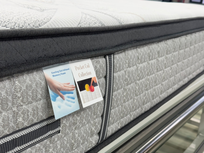 Saltea Wolke Arcuri Pocket Spring + Spuma + Memory Cooling Gel 183x203x32 cm [4]