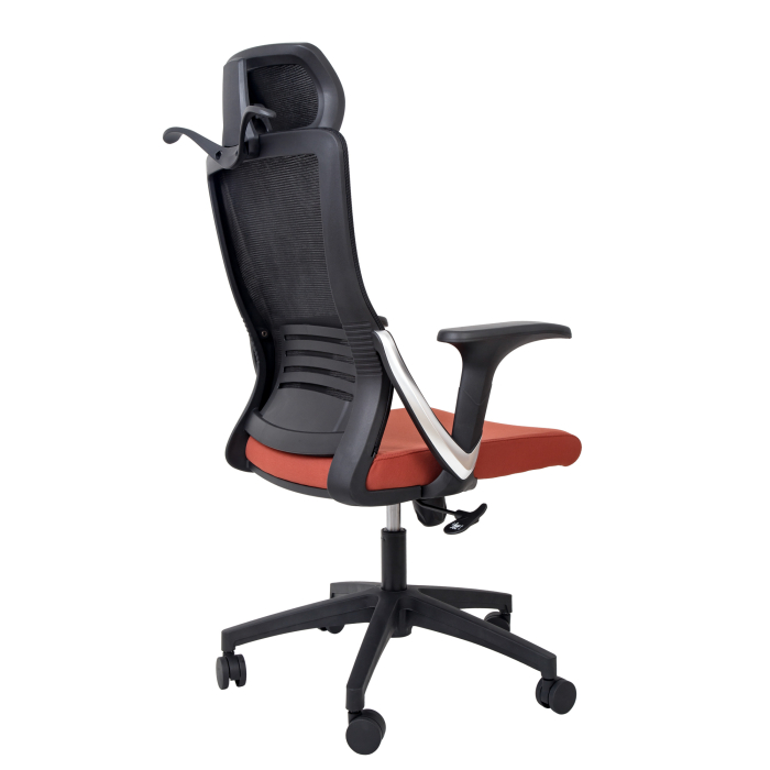 Scaun Birou Monaco H Nuanta Negru/Bordo [5]