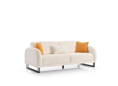 Set Canapele 3+1+1 SERRA TAPITERIE TEDDY Culoarea Grej EXTENSIBIL [2]