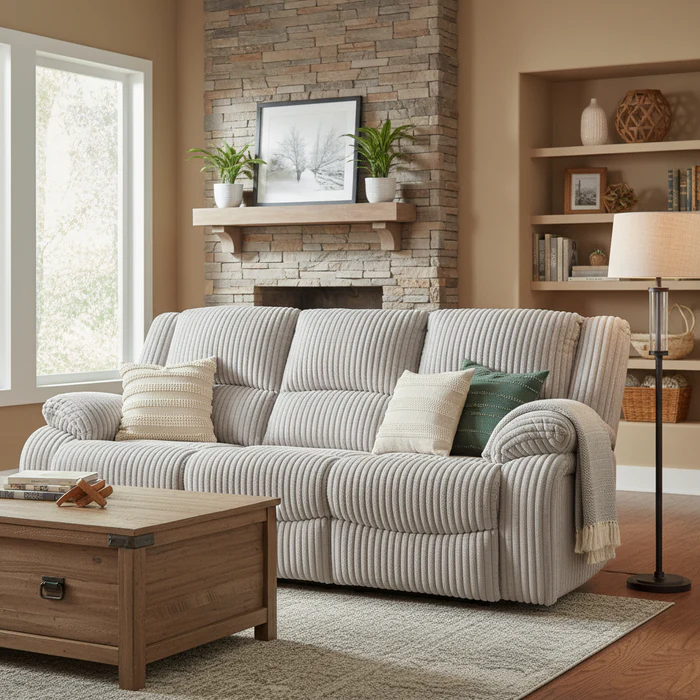 Set Canapele 3+2+1 Bonnacraft cu Recliner [4]