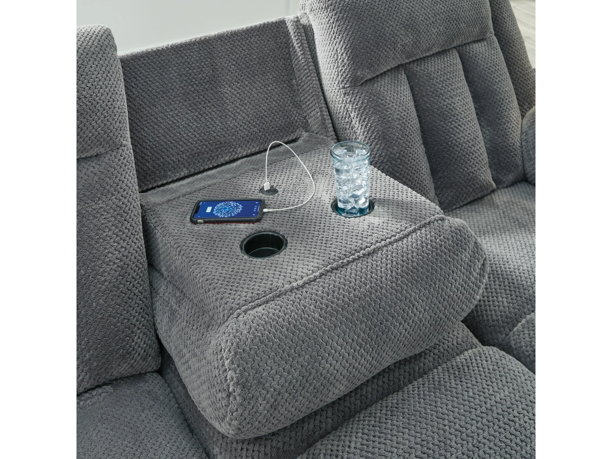 Set Canapele 3+2+1  Grelly Bend Cu Recliner [5]