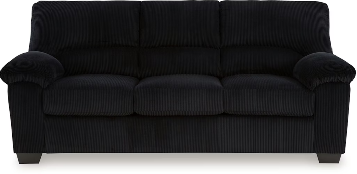 Set Canapele 3+2+1 Simplejoy Tapitat Culoare Negru [3]