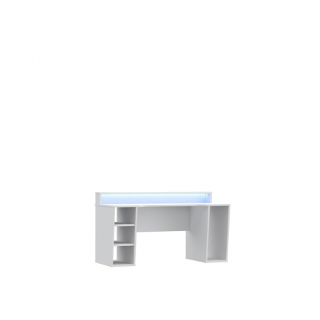 Birou Race led 160x91x72 cm Nuanta Alb [3]