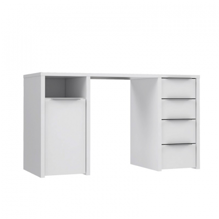 Birou safari 125x75x50 cm Nuanta Alb [1]