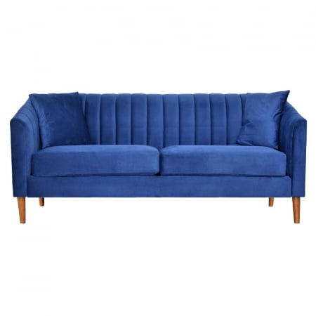 Canapele - Canapea Belle 208x80x85 cm Material Catifea Albastru