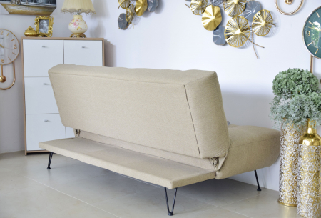 Canapea Bombay 192x97x90 cm Rabatabila Bej [3]