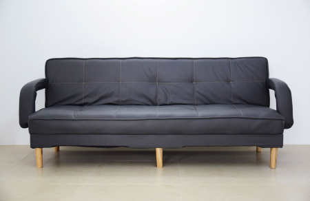 Canapea Clara 200x78x62 cm Rabatabila Catifea Gri [5]