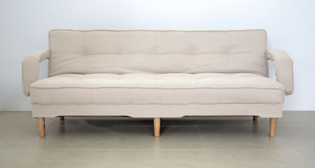Canapea Clara 200x78x62 cm Rabatabila Stofa Crem [1]