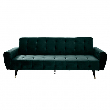 Canapea Glamour 219x84x81 cm Rabatabila Catifea Verde [2]