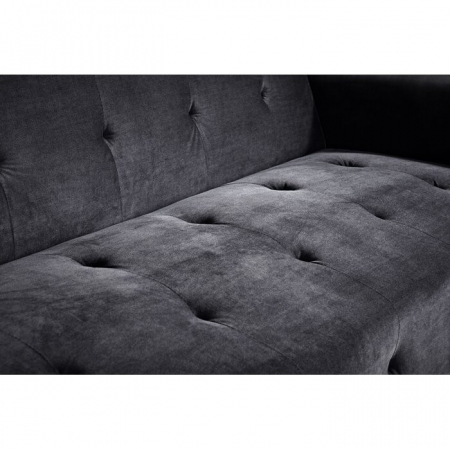 Canapea Glamour 219x84x81 cm Rabatabila Dark Grey [4]