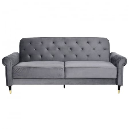 Produse - Canapea Paloma 220x83x80 cm Rabatabila Catifea Gri