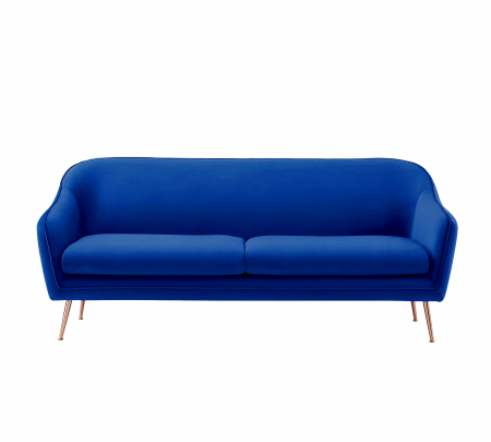 Canapea Prestige 194x83x86 cm Catifea Albastru [2]