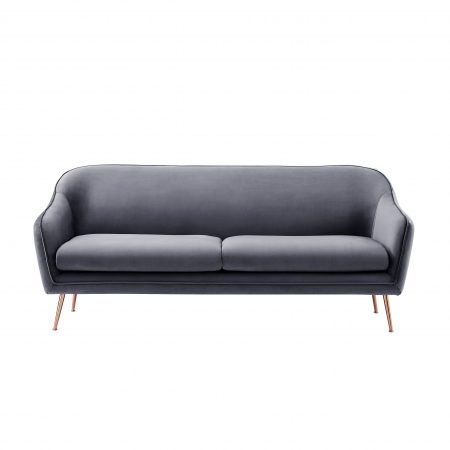Canapea Prestige 194x83x86 cm Catifea Gri [2]