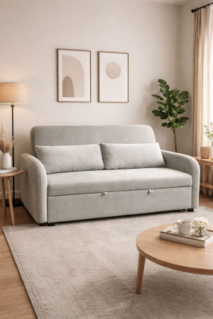 Produse - Canapea Sunny Extensibila 170x90x90 Tapitata Culoarea Gri Deschis