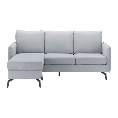 Coltar Hyperion Reversibil Stânga/Dreapta 193x86x136 cm Stofa Gri [1]