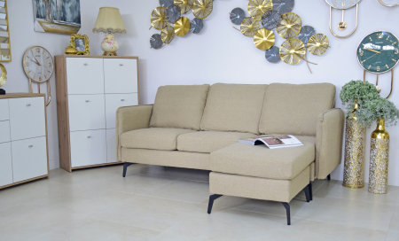 Coltar Hyperion Reversibil Stânga/Dreapta 193x86x136 cm Stofa Bej [4]