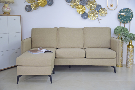 Coltar Hyperion Reversibil Stânga/Dreapta 193x86x136 cm Stofa Bej [2]