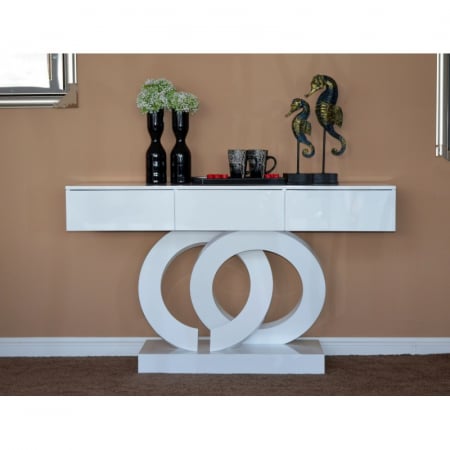 Produse - Consolă Oscar 140x81x40 cm FA03 Nuanta Alb