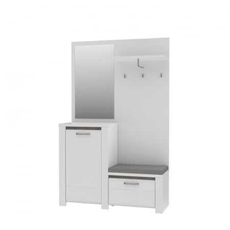 Cuier Hol Aveo 125x200x42 cm Nuanta Alb [3]