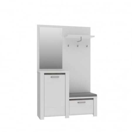 Cuier Hol Aveo 125x200x42 cm Nuanta Alb [8]