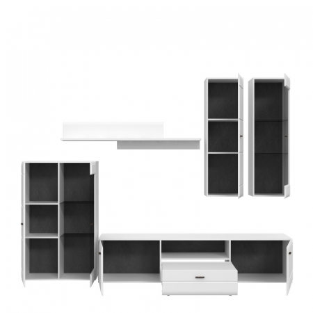 Mobilier Living Briliant 281x213x49 cm Nuanta Alb [3]