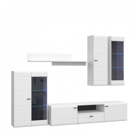 Mobilier Living Briliant 281x213x49 cm Nuanta Alb [2]