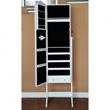 Oglinda Bijou 42x160x45 cm Nuanta Alb [2]