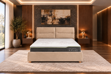 Paturi - Pat Convers 160x200 cm Cu Lada De Depozitare Tapitat Catifea Bej Somiera Inclusa