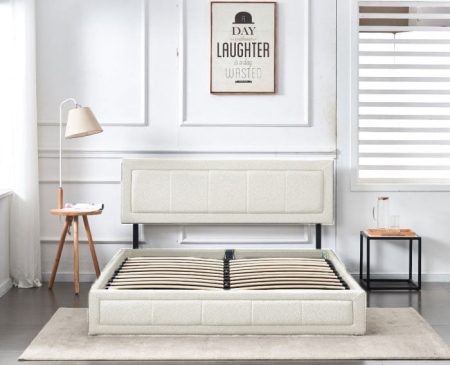 Paturi - Pat Daily 160x200 cm Lada Depozitare Tapitat Catifea Nuanta Gri Somiera Inclusa