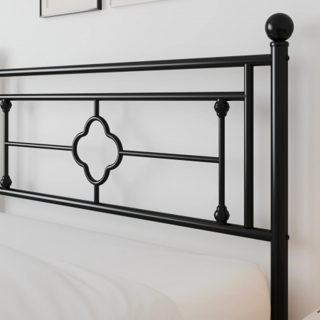 Pat Home Metalic 160x200 cm Nuanta Negru Somiera Inclusa MB26 [2]