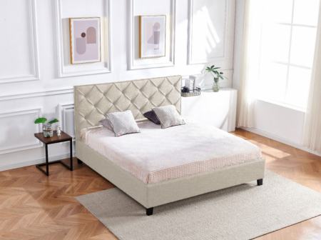 Produse - Pat Hypnotic 180x200 cm Tapitat Catifea Bej