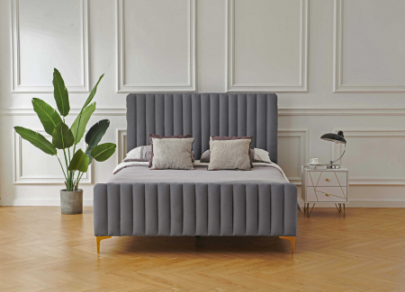 Pat Melissa 160x200 cm Tapitat Catifea Crem [1]