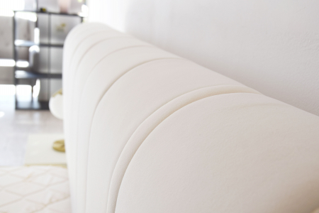 Pat Minelli 160x190 cm Tapitat Catifea Nuanta Crem Somiera Inclusa (cod RC65) [5]