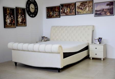 Pat Misterio 180x200 cm Tapitat Catifea Gri [1]