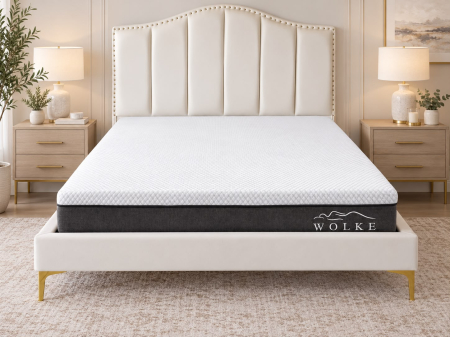 Paturi - Pat Musset 160x190 cm Tapitat Catifea Nuanta Crem Somiera Inclusa (cod 6607)