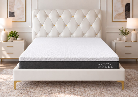 Paturi - Pat Myra 160x190 cm Tapitat Catifea Nuanta Crem Somiera Inclusa (cod RC80)