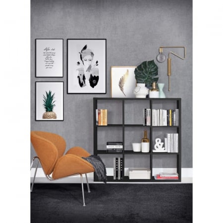 Produse - Raft Mauro 107x107x33 cm Nuanta Negru
