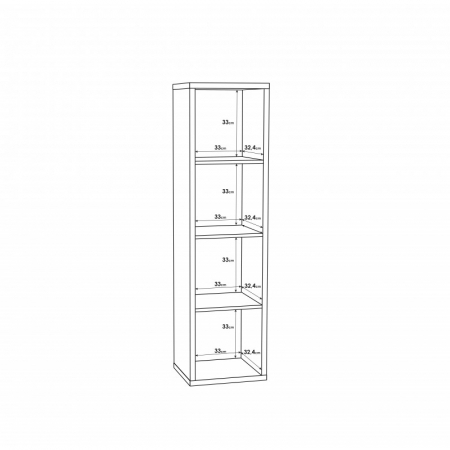 Raft Mauro 38x142x33 cm Nuanta Alb [6]