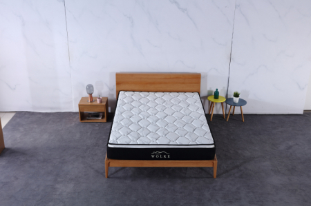 Saltea ortopedica Wolke Bamboo Bonnell Spring Confort 160x200x23 cm, cu arcuri tip Bonnell + topper spuma poliuretanica 3 cm, fermitate moale [1]