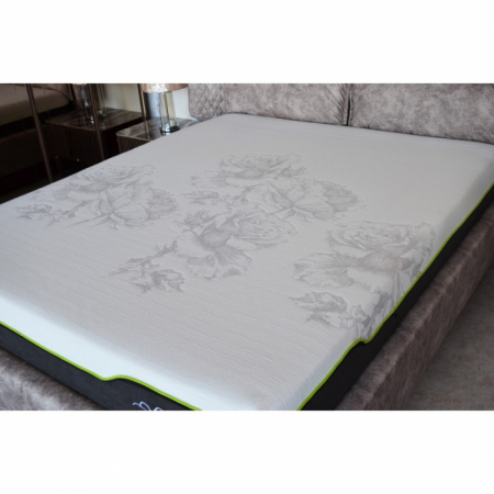 Saltea ortopedica Wolke Memory Cooling Gel, 180x200x25cm, spuma poliuretanica cu memorie si latex, hipoalergenica, antibacterian, fermitate medie [2]