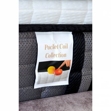Saltea ortopedica Wolke Pocket Spring Deluxe 180x200x32 cm, cu arcuri individuale, spuma poliuretanica de 2 cm si spuma de confort de 5 cm, fermitate medie [5]