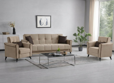 Produse - Set 3+1+1 Viktorya Lada Depozitare Tapitat Catifea MARO DESCHIS/MARO IINCHIS