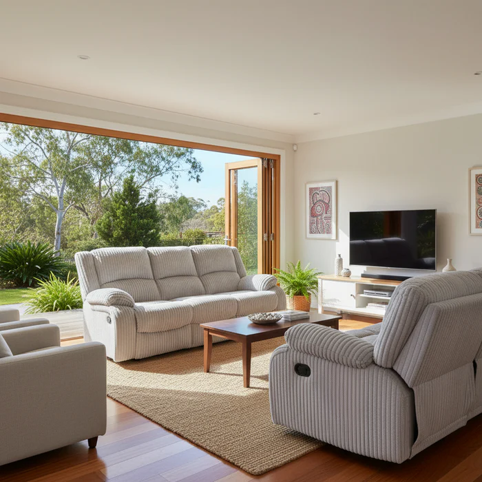 Canapele - Set Canapele 3+2+1 Bonnacraft cu Recliner