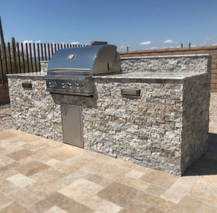 SPLITFACE TRAVERTIN SILVER 15 X 5 CM [5]