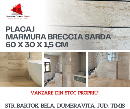 MARMURA BRECIA SARDA 60X30X1,5CM [4]